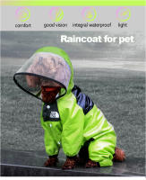 Dog Raincoat Dog Face Clothes Dog Jacket Dog Waterproof Clothing Coat