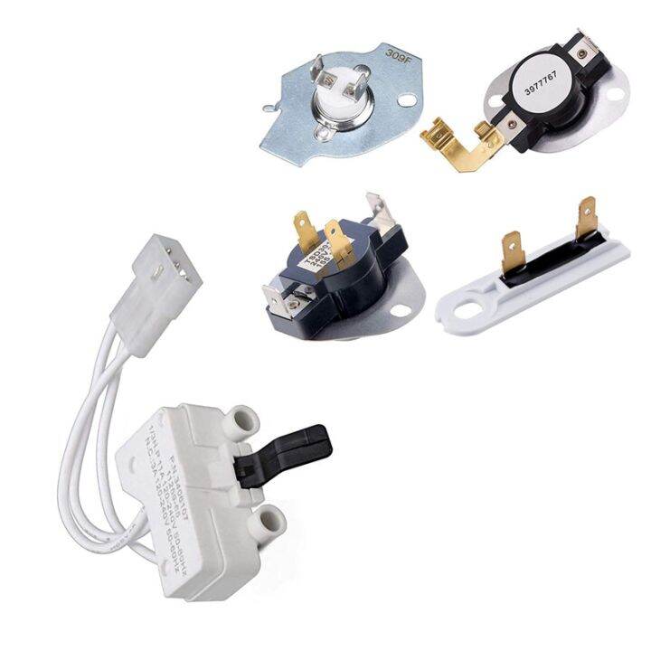 dryer-door-switch-for-3406109-3406107-whirlpool-kenmore-sears-maytag-roper-estate-amp-dryer-replacement-kit-3387134-high-limit-thermostat-3392519-dryer-thermal-fuse