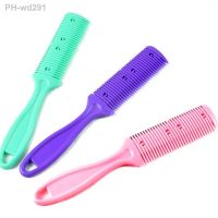 Hair Cut Comb Barber Hair Brushes with Razor Blades Hair Trimmer Cutting Thinning Barber Tool Hair Salon DIY Styling Accessories