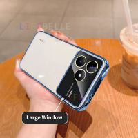 เคส LIFEBELLE สำหรับ Realme C53แฟชั่นหรูหราบางเฉียบเลนส์ชุบเคสป้องกันโทรศัพท์เคสกันกระแทกซิลิโคน TPU นิ่มป้องกันฝาหลังผู้หญิงหญิงสาวคู่รัก