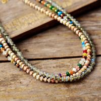 Unique New Natural Stones Simple Choker Necklaces Fashionable Women Beaded Collar Necklace Designer Jewelry Bijoux