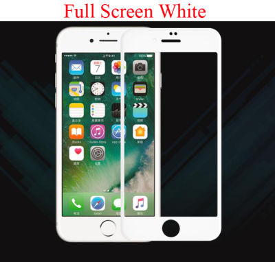 สีขาวสีกระจกเทมเปอร์ปกป้องหน้าจอสำหรับiPhone SE 2020 2nd 6 6S iPhone 7 8 Plusฟิล์มติดหน้าจอแบบใส