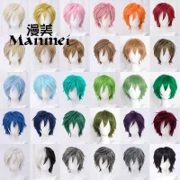 Wig The All-Purpose Inverse Costume Wig Reverse Tilt Thin Face Short Hair 30Cm Cos Wig Unisex Handsome Student Appearance