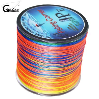 （A Decent035）Braided fishing line 500m Multi Color Super Strong Japan Multifilament PE braid 10 20 30 40 60 80 100LB