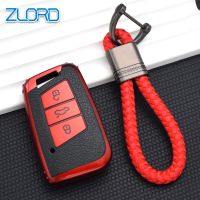 【LZ】❆  Tampa do caso remoto chave do carro TPU 3 botões Shell Smart Auto Protector apto para Volkswagen VW Magotan Passat B8 Golf Skoda Superb A7