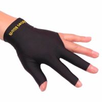 Cue Pool Shooters Open 3 Fingers Glove Billiard Gloves Snooker Gloves Print Letter High Quality Billiard Accessories