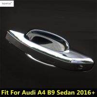 Car Outside Door Handle Bowl Doorknob Molding Cover Kit Trim For Audi A4 B9 Sedan 2016 - 2019 ABS Chrome Exterior Accessories