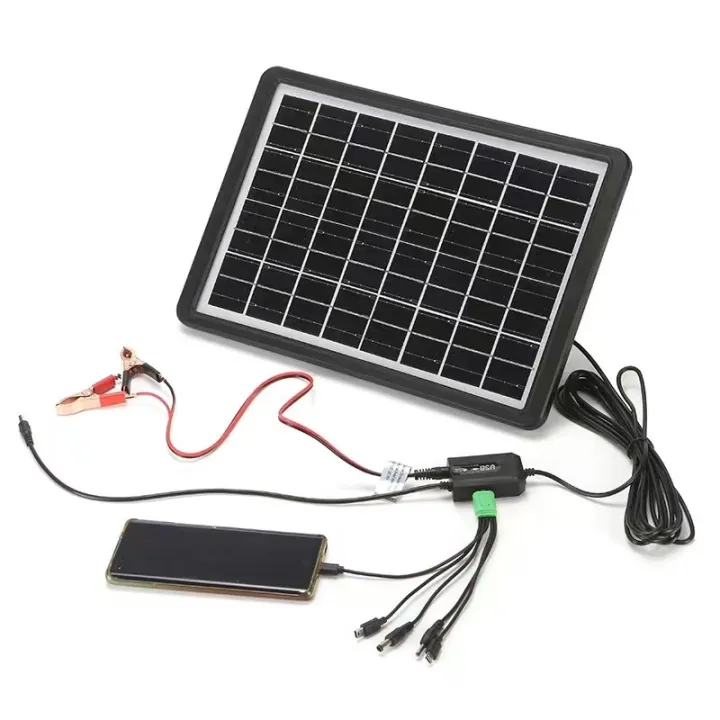 GDPLUS 15W Solar Panel Charger 6V/9V/16V With Multi-function Charging Cable Solar  Charger | Lazada PH