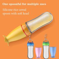 Baby Spoon Squeezing Feeding Bottle Feeder Silicone Spoons for Feeding Kids Toddler Cutlery Utensils Babies Accessories Newborn Bowl Fork Spoon Sets