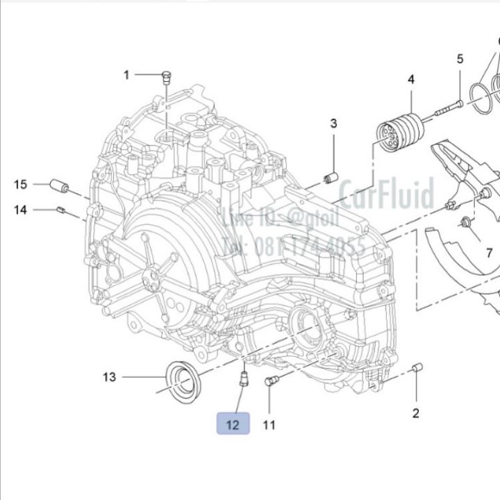 แท้ น็อตถ่ายน้ำมันเกียร์ CHEVROLET CRUZE 1.8 ปี 2011-2014