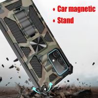 Rugged Armor Case For Samsung Galaxy S20 S21 Note 20 A12 A22 A32 A42 A52 A72 A51 A71 Mobile Phone Cover Military Camo Car Stand