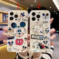 การ์ตูนน่ารักมิกกี้ Minnie พร้อมเคสโทรศัพท์มีเพชรส่องแสงวิบวับสำหรับ iPhone 14 Pro Max เคส14 Pro 14เคสกรอบหลังมือถือนิ่มกันกระแทกสำหรับ iPhone 13 Pro 13 Mickey Cover เคสโทรศัพท์สำหรับ12 Pro 12 Minnie 11 XR X 8 7 Plus เคสห่อหุ้ม Se