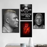 Brock Lesnar Fighter Star คนดัง Wall Art โปสเตอร์,โปสเตอร์ผ้าใบและภาพพิมพ์,ภาพวาดผ้าใบตกแต่งบ้าน,เหมาะสำหรับแฟนกีฬาและ Home Gym Decor 0921