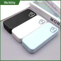 F8C503Y ต่อต้านความเครียด กล่องใส่แว่นตา สีทึบทึบ น้ำหนักเบามาก กล่องแว่นอ่านหนังสือ ง่ายๆ เครื่องหนังแท้ สำหรับผู้หญิง