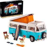 s10 Volkswagen T2 Camper Van building block racing model car gift assembly toy  sports car series T2