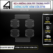 Dán chống xước hõm cửa Forcar, bộ 4 miếng dán PPF TPU bảo vệ tay nắm hõm