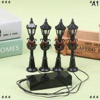 ??? 4ชิ้น/เซ็ต Christmas MINI Street Light รุ่นตุ๊กตา streetlight อุปกรณ์เสริม