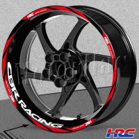 ☁▤♘ Motorcycle Wheel Sticker Stripe Rim Hub HRC Decal Accessories For Honda CBR 1100 CBR1000RR 600RR 125 650 500R 300R 250R