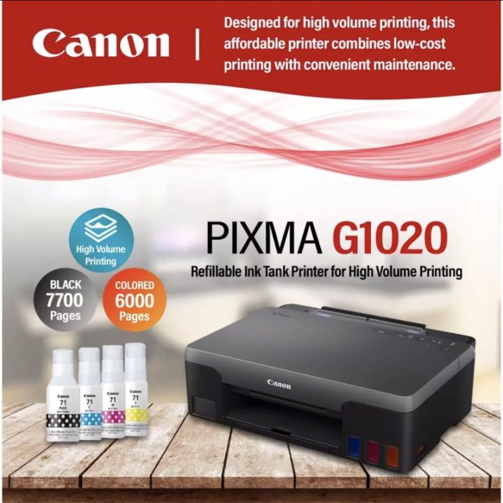 Canon Pixma G1020 Printer Scanner Copier Lazada Ph 3335