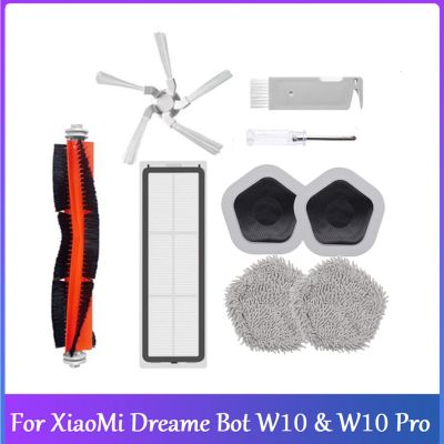 9Pcs Kit for XiaoMi Dreame Bot W10&amp;W10 Pro Robot Vacuum Cleaner Main Side Brush Filter Mop Cloth and Mop Holder