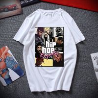 Fashion Men Short Sleeve T Shirt Hip Hop Royalty Dr Dre Eminem 2 Pac Biggie Design Print 100%Cotton Clothing Men Tee