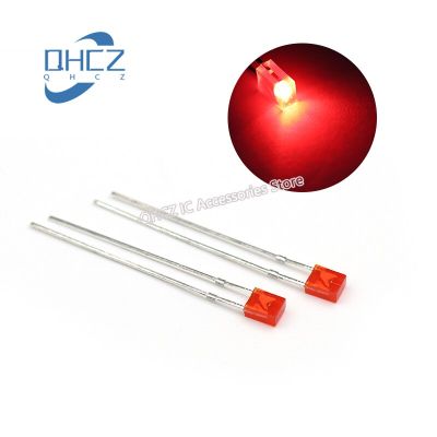 100pcs led lamp beads 1x3x4 red light 134 light-emitting diode lamp beads highlight square flat indicator light Electrical Circuitry Parts