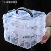 ✥۩ Transparent jewelry storage box large-capacity finishing box necklace ring stud earrings storage box jewelry box ornament box