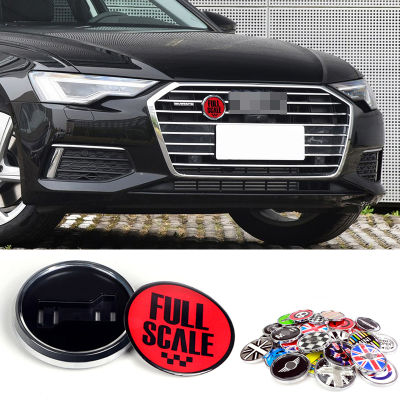 Metal 3D Front Grill Emblem Stickers Badge For MINI Cooper Ford Nissan Mercedes-Benz Dodge BMW KIA Audi Auto Car Styling