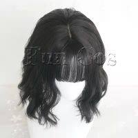 Squid Game Cosplay Wig 067 Kang Sae Byeok Black Short Curls Hair Girls Woman Round Six Heat Resistant Fiber Hair