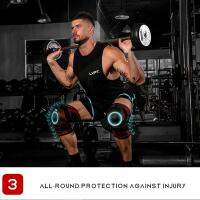 1PC Dual-ใช้แรงดันเข่าPadsสายคล้องเข่ารั้งสนับสนุนCrossfitฟิตเนสวิ่งกีฬาเข่าProtector 9