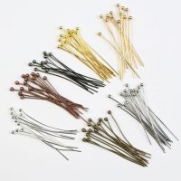 hot【DT】 200pcs/lot 16 20 25 30 35 40 50 mm Gold Metal Pins for Diy Jewelry Making Findings Supplies Dia 0.5mm