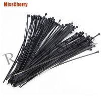 【Ready Stock】 ♙ B40 [MissCherry] 100Pcs 10Cm Nylon Plastic Zip Trim Wrap Cable Loop Ties Wire Self-Locking Black