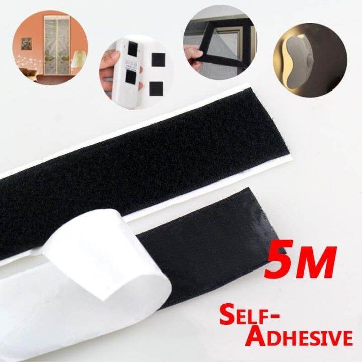 Self Adhesive Hook and Loop Fastener Tape Nylon Cable Ties Strap Magic