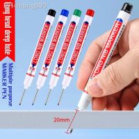 3Pcs/Set Long Head Markers Bathroom Woodworking Decoration Multi-purpose Deep Hole Marker Pens Red/Black/Blue/Green/White Ink