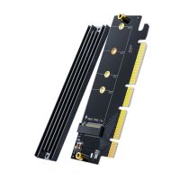 NVMe PCIe 4.0 Adapter with Heatsink PCIe NVMe Adapter 64Gbps PCIe NVMe M.2 Adapter for M.2 SSD M Key/ Key