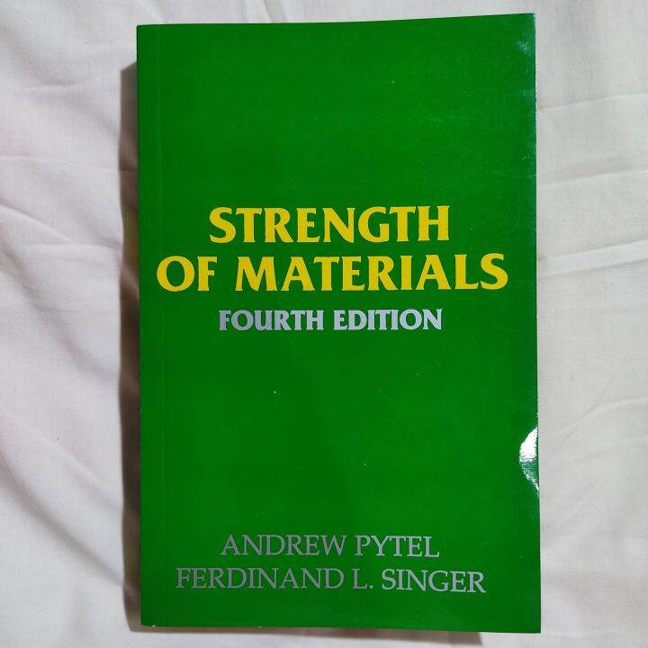 Strength Of Materials 4th Edition By Pytel And Singer | Lazada PH