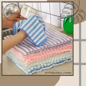 5pcs Random Color Kitchen Towel And Dishcloth Set, Dish Towel For