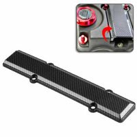 ﹍☊ For Honda Civic B16 B18 VTEC Type-R Style JDM Carbon Fiber Look Front Engine Valve Cover Trim Spark Plug Insert Car Accessories