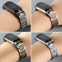 Metal Strap for Mi band 6 5 4 3 Retro metal stainless steel Miband 5 6 Bracelet wristband for Xiaomi Mi Band 6 MiBand 4 3 strap