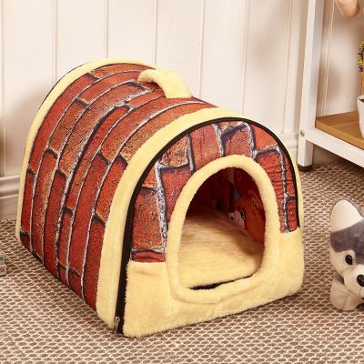 [pets baby] Washable Four SeasonsPet Bed Non Slip For Large Medium Small Cat Dog WarmKennels Sleeping Mats