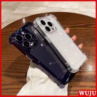 Wuju เคสโทรศัพท์อะคริลิคใส กันกระแทก หรูหรา สําหรับ iPhone 14 11 12 13 Pro Max XS Max X XR