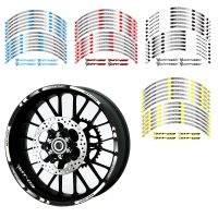 Adesivo MOTO Anteriore Posteriore Ruota Striscia Adesivo Decalcomania Riflettente ขอบล้อจักรยาน Decalcomanie MOTO Per Yamaha MT-03 MT03 Mt 03