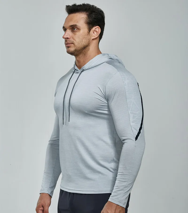  Men Long Sleeve Compression Running Shirts Sports