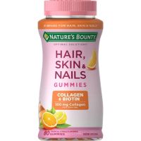 Natures Bounty Hair, Skin &amp; Nails Gummies Collagen &amp; Biotin 80 gummies (Imported from USA)