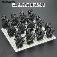 Compatible with lego master wang military blocks commando reshipment riot police small doll childrens educational toys assembled