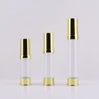 Bright Gold UV Technology Travel Reusable Plastic Lotion Spray Sub Bottle 15ml/20ml/30ml Cosmetics Filling Container