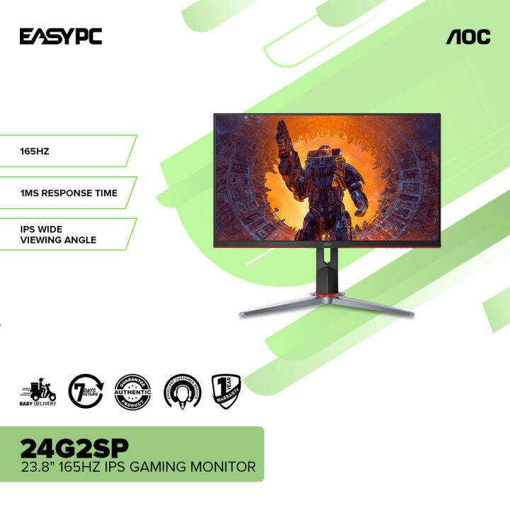 EasyPC AOC 24G2SP 23.8" 165Hz 1ms response time IPS Wide Viewing Angle