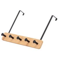 Nordic Door Hook, Creative Nail-Free Clothes Hanger, Perforated Wall Coat Hanger, 5 Hook Hangers, with Adhesive Tape