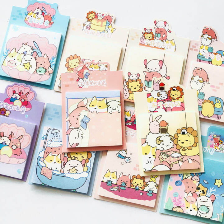 30-แผ่นน่ารักการ์ตูนสิงโตแกะ-fox-สมุดบันทึก-sticky-note-memo-pads-เครื่องเขียน-notepad-yrrey