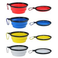 New Dogs Cat Drop BPA Free Foldable Cup Dish Travel Collapsible Silicone Pets Bowl Slow Food Water Feeding Pet supplies